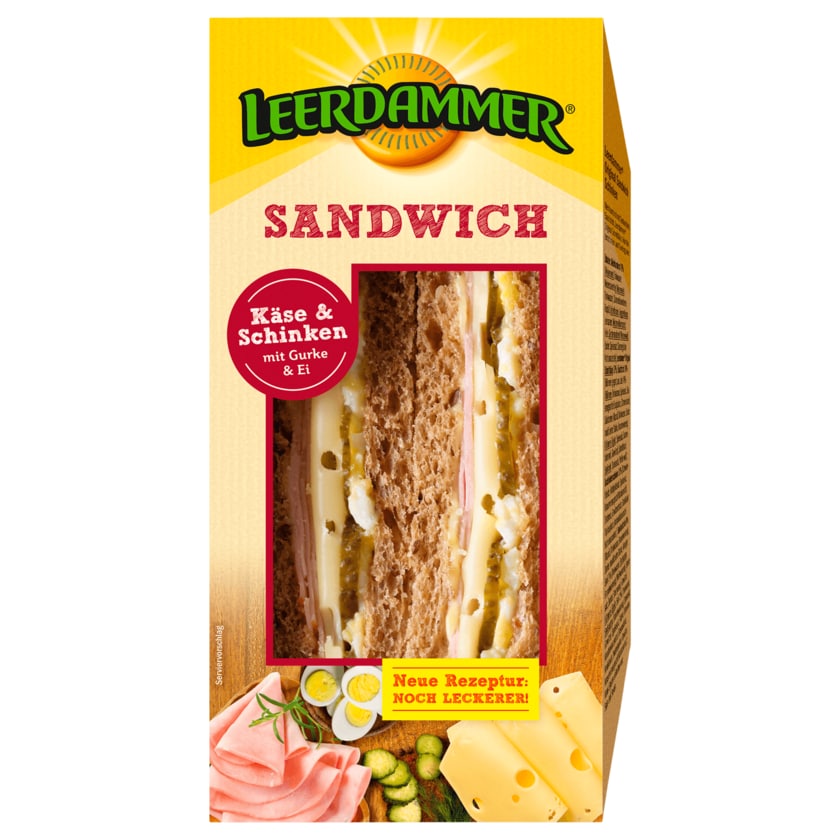Leerdammer Sandwich Käse & Schinken 180g